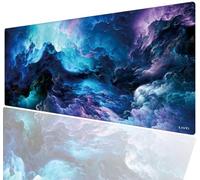 LznYi Gaming Mouse Pad, 900 x 400mm Large Non-Slip Rubber Base Mousepad, Keyboard Mouse Mat, Desk Pad with Stitched Edges (90x40 Dazzling Galaxy04)