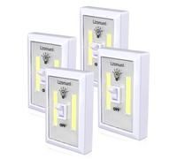 Lzonunl Closet Light, Super Bright, Battery Operated, Stick Anywhere, Night Light for Cupboard, Closet, Shed, Basements(4 Pack)