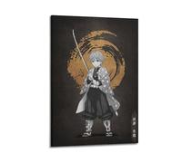 LZOSSDIFX Demon Slayer Heroes And The Pillars Character Agatsuma Zenitsu Poster Decorative Painting Canvas Wall Posters And Art Picture Print Modern Family Bedroom Decor Posters 12x18inch(30x45cm)