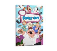 LZOSSDIFX Family Guy Pizza And Beer Poster Poster Decorative Painting Canvas Wall Posters And Art Picture Print Modern Family Bedroom Decor Posters 08x12inch(20x30cm)