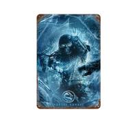 LZOSSDIFX Mortal Kombat 2021 Sub Zero PosterWall Decor Art Metal Tin Poster Modern Bar Decorations30x20cm