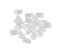 LZPCarra Irfora Clear Earring Backs Silicone Ball Earring Clutch Earrings Approx 1000 Pieces Glass Earrings Silver, one size, Silica gel, No Gemstone