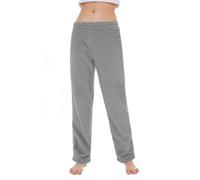 LZPCarra Thermal Trousers Women's Winter Large Sizes Pyjama Bottoms Women's Long Cuddly Leisure Trousers Warm Pyjama Bottoms Comfortable Fleece Trousers Lined Cuddly Trousers Baggy Outdoor Trousers
