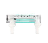 LZQ1 Gas Flow Meter Acrylic Transparent Panel Flow Rate Gauge for Measuring Oxygen Carbon Dioxide Natural Gas Air Nitrogen with Black Float 1 to 5LPM