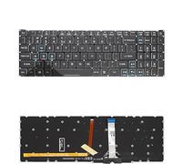 LZQOZPD PT-BR Brazil Spanish Backlit Keyboard for Acer for Predator for Helios PH315-55 PH317-56 for Nitro 5 (2022) AN515-58 57 46 AN517-52 53 Replacement parts(US Blue RGB Backligh)