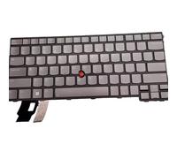 LZQOZPD US for Lenovo for ThinkPad T14 Gen3 Gen4 P14s Gen L14 TP00133B 21C5 Laptop Keyboard Replacement parts(Grey With Backlit US)
