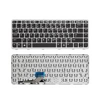 LZQOZPD US Russian For HP for EliteBook for Folio 1040 G1 G2 Series Laptop Keyboard Backlit 736933-001 739563-001 Replacement parts(US New Silver)