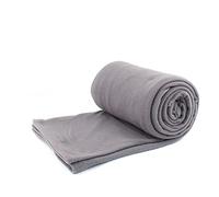 LZQpearl Fleece Sleeping Bag, Micro-fleece Envelope Sleeping Bag Liner, Four Seasons Portable Travel Backpacking Blanket for Traveling, Camping, Hiking, Outdoor Activities (Grey)