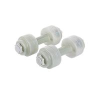 LZQpearl Water Filled Dumbbells, Adjustable Weight Dumbbells, Unisex Portable Dumbbell Workout Yoga Plastic Body Shape Exercise Equipment Weight Loss Slimming Running Water Bottle (Grey)