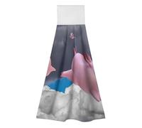 LZQPOEAS 2PCS Hanging Kitchen Towels - Funny 3D Piggies Hand Towels with Hanging Loop Highly Absorbent Dish Cloth Fast Drying Bath Towel Kitchen Tie Towel for Bathroom, Cooking