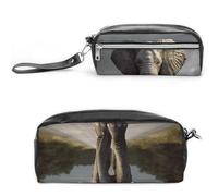 LZQPOEAS 3D Elephant_ Slim Single Piece Design Makeup Bag Multi-purpose Single Piece Cosmetic Pouch Small Cosmetic Pouch Lightweight Travel Small Cosmetic Bag