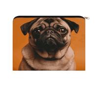 LZQPOEAS A Pug Makeup Bag Large Capacity Cosmetic Bag for Women Multi-Function Small Zipper Pouch Portable Travel Toiletry Bags Personalized Makeup Bags for Purse