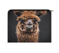 LZQPOEAS Alpaca Llama Makeup Bag Large Capacity Cosmetic Bag for Women Multi-Function Small Zipper Pouch Portable Travel Toiletry Bags Personalized Makeup Bags for Purse