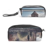 LZQPOEAS Armenian Church Slim Single Piece Design Makeup Bag Multi-purpose Single Piece Cosmetic Pouch Small Cosmetic Pouch Lightweight Travel Small Cosmetic Bag
