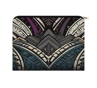 LZQPOEAS Art Deco Geometric Pattern Makeup Bag Large Capacity Cosmetic Bag for Women Multi-Function Small Zipper Pouch Portable Travel Toiletry Bags Personalized Makeup Bags for Purse