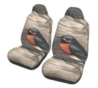 LZQPOEAS Barn Swallow in Graphite Car Seat Covers Set 2 Pieces Universal Seat Covers for Cars Front Seats Protector Elastic Bucket Auto Seat Cushion Covers Funny Car Interior Covers