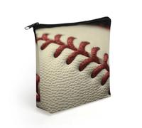 LZQPOEAS Baseball Lace Close Up Makeup Bag Cute Zippered Cosmetic Pouch Travel Toiletry Organizer Waterproof Cosmetic Pouch Portable Toiletry Pouch Gift for Mom Teacher Friends