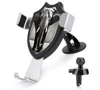 LZQPOEAS Black and White Elephant Car Phone Mount Universal Cell Phone Holder for Dashboard Windshield Air Vent, Rotatable Adjustable Automobile Cradle, Compatible with All 4-6 Inch Smartphone