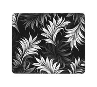 LZQPOEAS Black and White Mousepad Waterproof mousemat Washable Mousepads Non-Slip Rubber Base Gaming mousepads for Computer Laptop Home Office 8.3 x 10.3 in