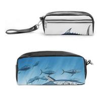 LZQPOEAS Bluefin Tuna Thunnus Slim Single Piece Design Makeup Bag Multi-purpose Single Piece Cosmetic Pouch Small Cosmetic Pouch Lightweight Travel Small Cosmetic Bag