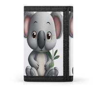 LZQPOEAS Cartoon Koala Trifold Wallet for Men Slim Minimalist Front Pocket Modern Fashion Wallet Extra Capacity Credit Card Holder Cards Purse