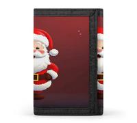 LZQPOEAS Cute Santa Claus Wallet Ultra Slim Minimalist Trifold Wallet Men Wallets Credit Card Holder Sl illfold
