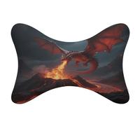 LZQPOEAS Dragon Neck Pillows Breathable Dog Bone Shaped Travel Neck Pillows Comfort Dog Bone Shaped Pillow with Washable Removable Support Bones Pillows, Car Household
