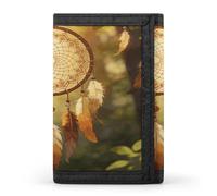 LZQPOEAS Dream Catcher Wallet Slim Compact Stylish Trifold Wallet for Men Women Minimalist Front Pocket Travel Divided Billfold