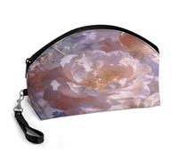 LZQPOEAS Dreamy Floral Pattern Makeup Bag Large Capacity Cosmetic Bag for Women Portable Toiletry Bags for Skincare Water-resistant Cosmetic Case PU Leather Travel Cosmetic Organizer