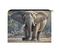 LZQPOEAS Elephant Makeup Bag Large Capacity Cosmetic Bag for Women Multi-Function Small Zipper Pouch Portable Travel Toiletry Bags Personalized Makeup Bags for Purse