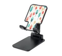LZQPOEAS Folding Cell Phone Stand for Desk - Height Adjustable Cell Phone Holder Portable Cellphone Cradle for Office Coral and Teal Arrows Phone Stand Desktop Tablet Stand/ipad Stand, Black