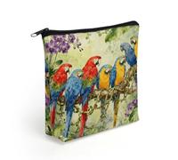 LZQPOEAS Jungle Animal Makeup Bag Cute Zippered Cosmetic Pouch Travel Toiletry Organizer Waterproof Cosmetic Pouch Portable Toiletry Pouch Gift for Mom Teacher Friends