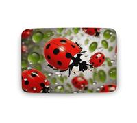 LZQPOEAS Ladybug Floor Mat 15.7" x23.6 Stylish Multifunctional Coral Fleece Rugs Soft Super Absorbent Patterned Thick Bath Mats for Bathroom Floor,Dressing Table, Home Decor Accessories
