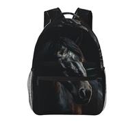 LZQPOEAS Laptop Backpack for Women Men Travel Backpacks Lightweight Casual Daypack A Dark Horse Computer Bag