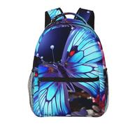 LZQPOEAS Laptop Backpack for Women Men Travel Backpacks Lightweight Casual Daypack Beauty butterfly Computer Bag