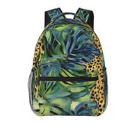 LZQPOEAS Laptop Backpack for Women Men Travel Backpacks Lightweight Casual Daypack Print animal leopard print jungle Computer Bag