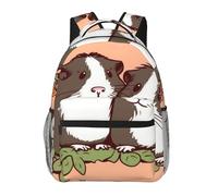 LZQPOEAS Laptop Backpack for Women Men Travel Backpacks Lightweight Casual Daypack Two guinea pigs hanging out Computer Bag
