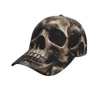 LZQPOEAS Leather Rose Skull Baseball Caps for Women Men Golf Dad Hat Adjustable Visor Hats Fashion Sports Cap