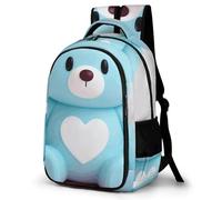 LZQPOEAS Light Blue-animal Backpack for Travel Double-Layer Design Leak-Proof Lightweight Portable Travel Bag Water Resistant Rucksack For Men Women Bookbag