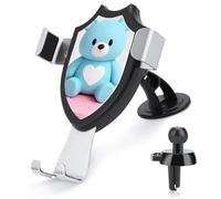 LZQPOEAS Light Blue-Animal Car Phone Mount Universal Cell Phone Holder for Dashboard Windshield Air Vent, Rotatable Adjustable Automobile Cradle, Compatible with All 4-6 Inch Smartphone