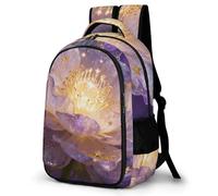 LZQPOEAS Lupin Flowers Backpack for Travel Double-Layer Design Leak-Proof Lightweight Portable Travel Bag Water Resistant Rucksack For Men Women Bookbag