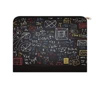 LZQPOEAS Mathematics And Physics Makeup Bag Large Capacity Cosmetic Bag for Women Multi-Function Small Zipper Pouch Portable Travel Toiletry Bags Personalized Makeup Bags for Purse
