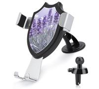 LZQPOEAS Mauve GardenFlowers Car Phone Mount Universal Cell Phone Holder for Dashboard Windshield Air Vent, Rotatable Adjustable Automobile Cradle, Compatible with All 4-6 Inch Smartphone