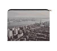 LZQPOEAS Mumbai City Makeup Bag Large Capacity Cosmetic Bag for Women Multi-Function Small Zipper Pouch Portable Travel Toiletry Bags Personalized Makeup Bags for Purse