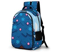 LZQPOEAS Navy Blue-christmas Tree Backpack for Travel Double-Layer Design Leak-Proof Lightweight Portable Travel Bag Water Resistant Rucksack For Men Women Bookbag