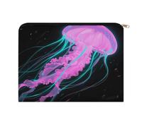 LZQPOEAS Neon Jelly Makeup Bag Large Capacity Cosmetic Bag for Women Multi-Function Small Zipper Pouch Portable Travel Toiletry Bags Personalized Makeup Bags for Purse