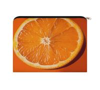 LZQPOEAS Orange Slice Makeup Bag Large Capacity Cosmetic Bag for Women Multi-Function Small Zipper Pouch Portable Travel Toiletry Bags Personalized Makeup Bags for Purse