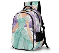 LZQPOEAS Peppermint Princess Backpack for Travel Double-Layer Design Leak-Proof Lightweight Portable Travel Bag Water Resistant Rucksack For Men Women Bookbag