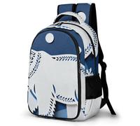 LZQPOEAS Polar Bear Blue Backpack for Travel Double-Layer Design Leak-Proof Lightweight Portable Travel Bag Water Resistant Rucksack For Men Women Bookbag