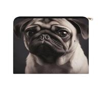 LZQPOEAS Pug Makeup Bag Large Capacity Cosmetic Bag for Women Multi-Function Small Zipper Pouch Portable Travel Toiletry Bags Personalized Makeup Bags for Purse